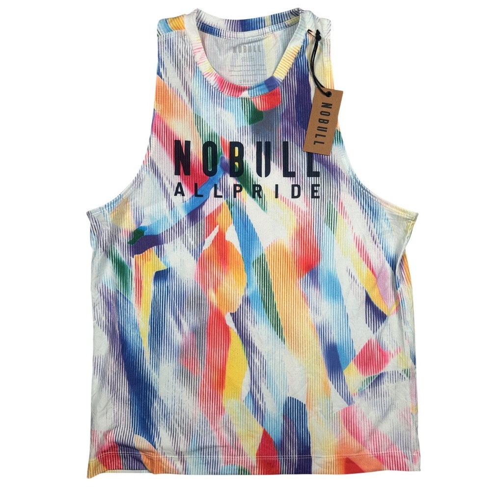 NOBULL All Pride Tank Top Women's S Rainbow Muscle Gym CrossFit Athleisure NWT